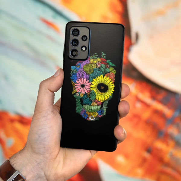 Husa Samsung Galaxy A33 5G model Flower Skull, Silicon, TPU, Viceversa - Viceversa