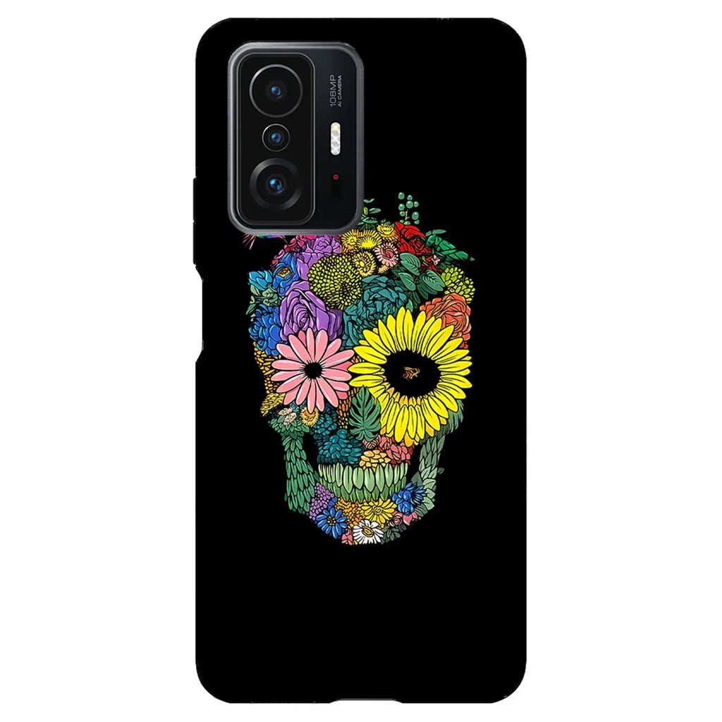 Husa compatibila cu Xiaomi Redmi 10X Pro 5G model Flower Skull, Silicon, TPU, Viceversa - Viceversa