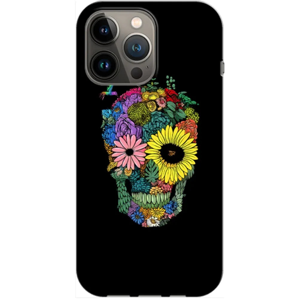 Husa Apple iPhone 12 Pro Max model Flower Skull, Silicon, TPU, Viceversa - Viceversa