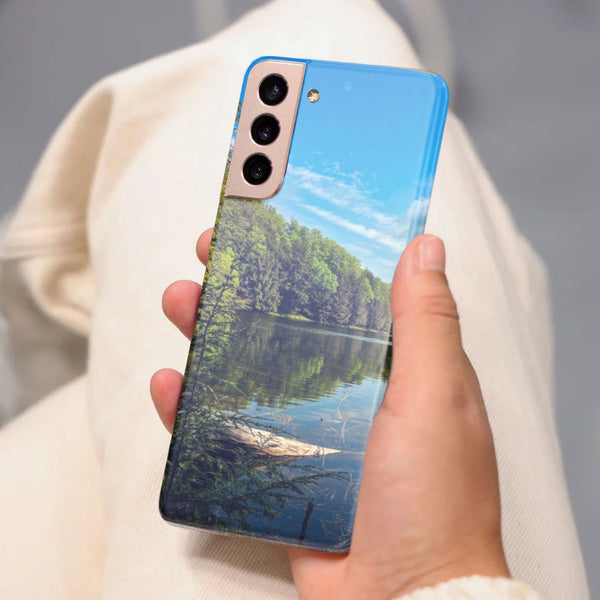 Husa compatibila cu Samsung Galaxy S21 FE model Forest Lake, Silicon, TPU, Viceversa