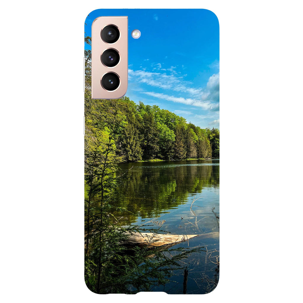 Husa compatibila cu Samsung Galaxy S21 FE model Forest Lake, Silicon, TPU, Viceversa