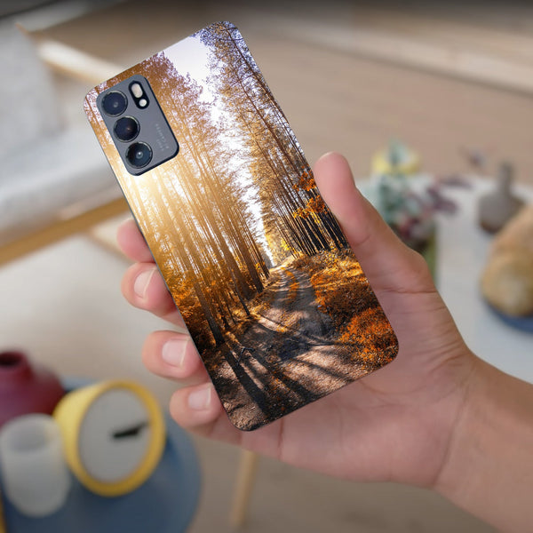 Husa compatibila cu Oppo Reno 5 4G model Forest Path, Silicon, TPU, Viceversa