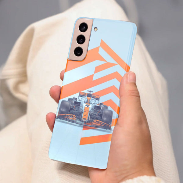 Husa compatibila cu Samsung Galaxy S21 FE model Formula One Mclaren, Silicon, TPU, Viceversa