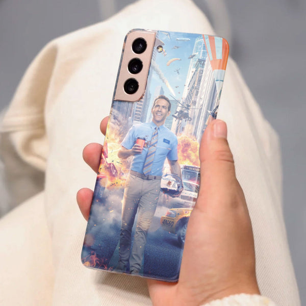 Husa compatibila cu Samsung Galaxy S21 FE model Free Guy, Silicon, TPU, Viceversa