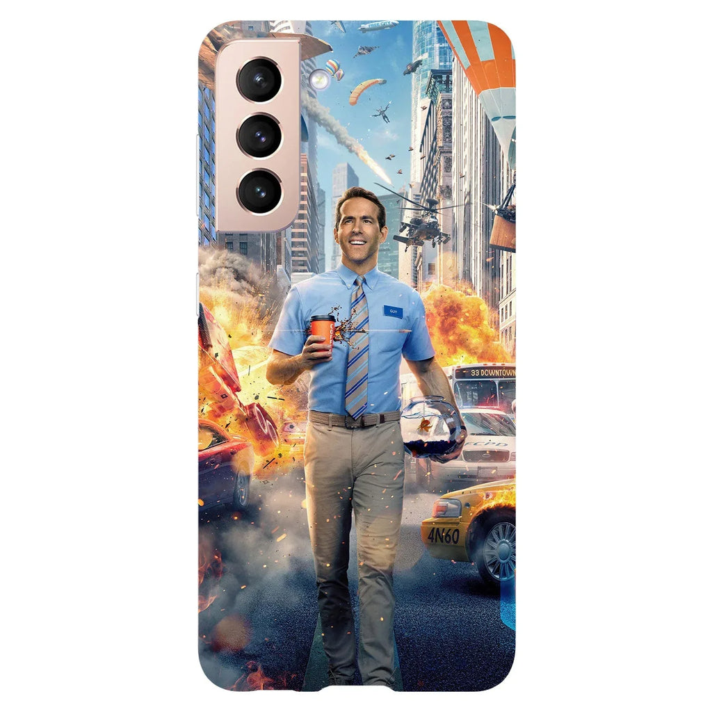 Husa compatibila cu Samsung Galaxy S21 Ultra model Free Guy, Silicon, TPU, Viceversa - Viceversa