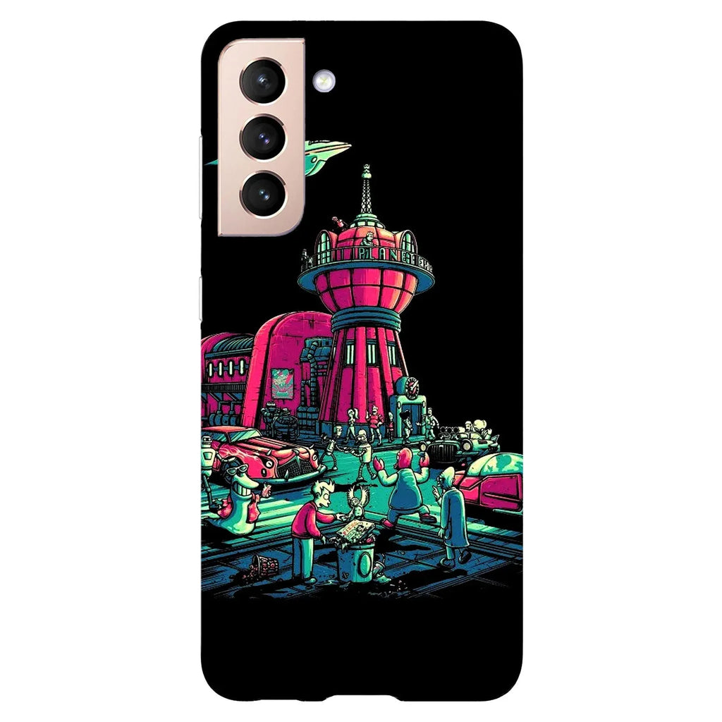 Husa compatibila cu Samsung Galaxy S21 Ultra model Futurama, Silicon, TPU, Viceversa - Viceversa