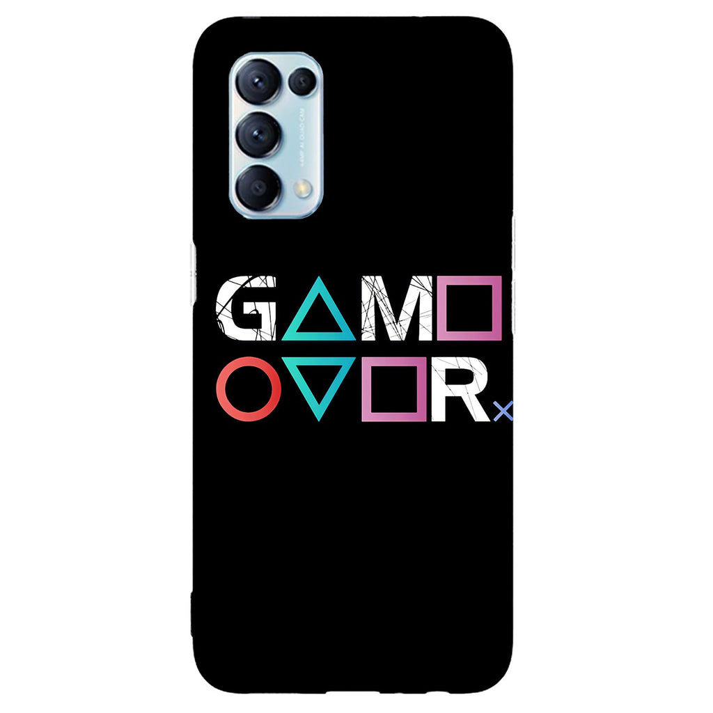 Husa compatibila cu Oppo Reno 5 4G model Game Over, Silicon, TPU, Viceversa