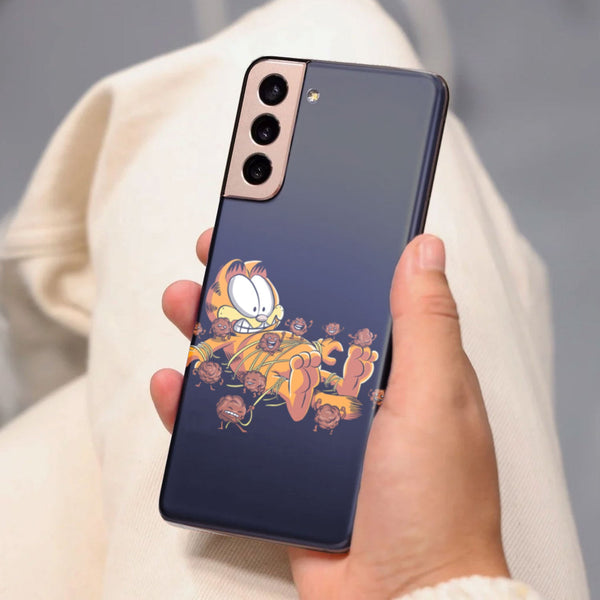 Husa compatibila cu Samsung Galaxy S21 FE model Gartfield Meatballs revenge, Silicon, TPU, Viceversa