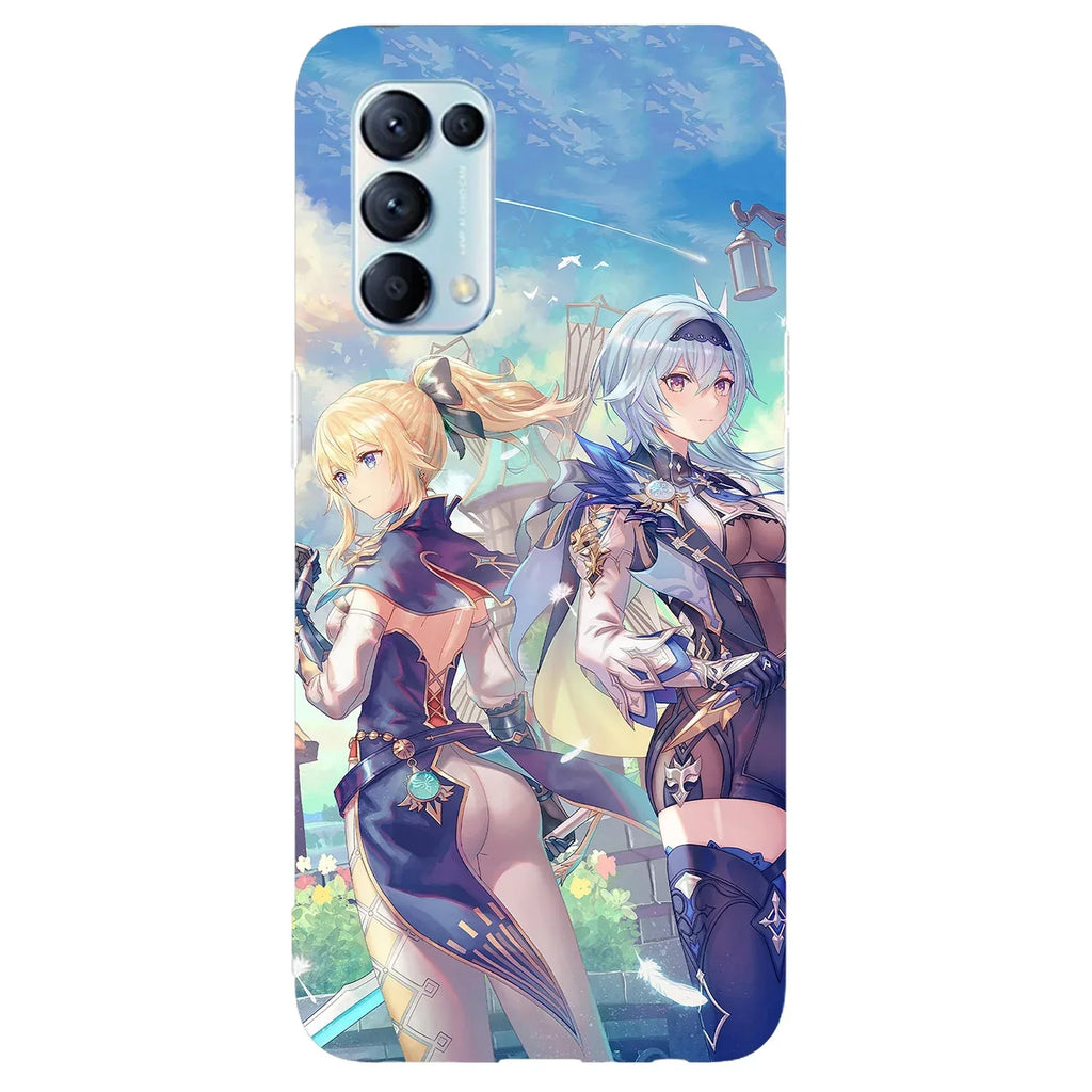 Husa compatibila cu Oppo A53 model Genshin Impact, Silicon, TPU, Viceversa - Viceversa