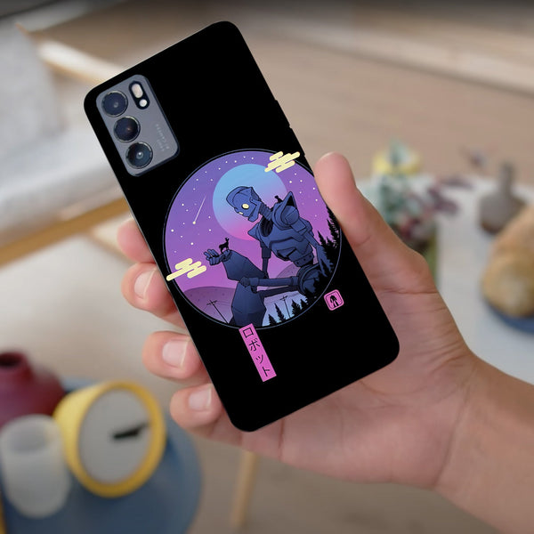 Husa compatibila cu Oppo Reno 5 4G model Gentle Robot, Silicon, TPU, Viceversa