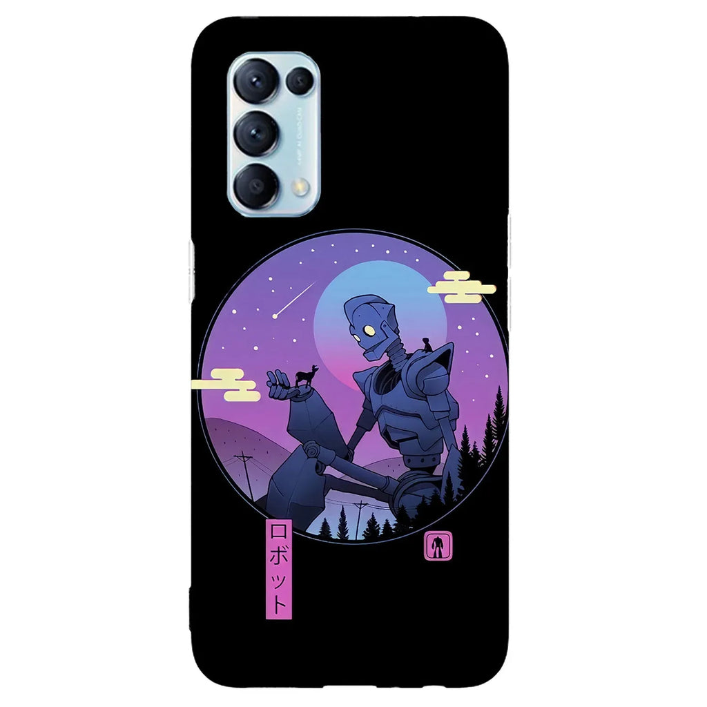 Husa compatibila cu Oppo Reno 5 4G model Gentle Robot, Silicon, TPU, Viceversa - Viceversa