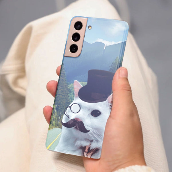 Husa compatibila cu Samsung Galaxy S21 FE model Gentlecat, Silicon, TPU, Viceversa