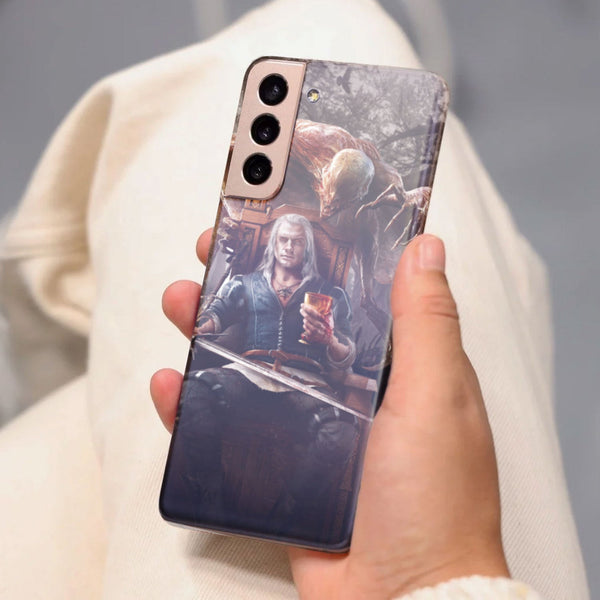 Husa compatibila cu Samsung Galaxy S21 FE model Geralt the witcher, Silicon, TPU, Viceversa