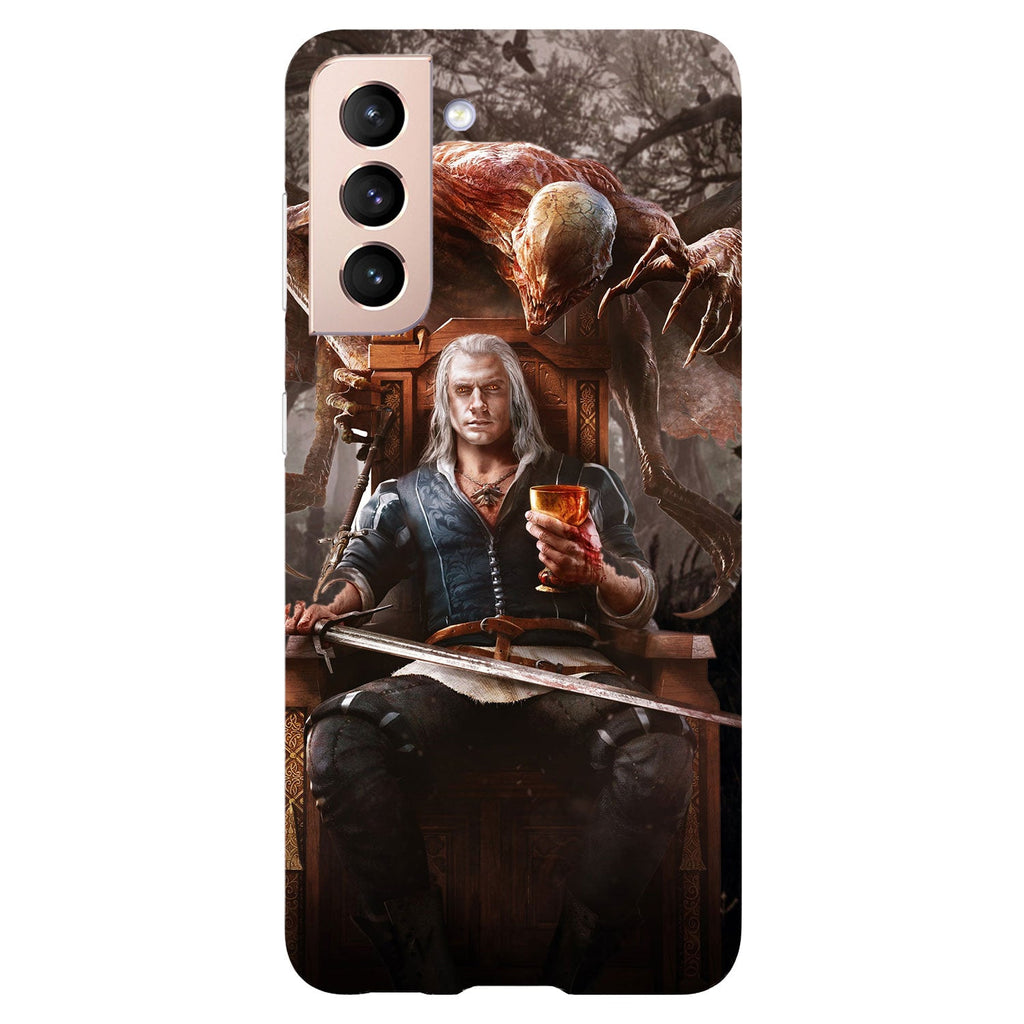 Husa compatibila cu Samsung Galaxy S21 FE model Geralt the witcher, Silicon, TPU, Viceversa