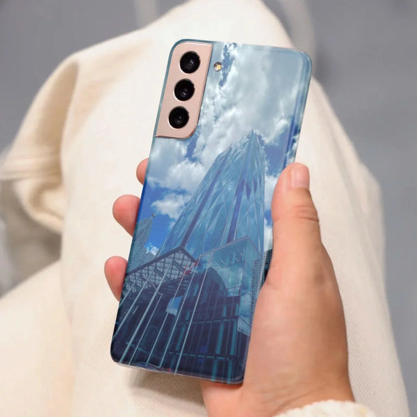 Husa compatibila cu Samsung Galaxy S20 Ultra model Glass City, Silicon, TPU, Viceversa - Viceversa