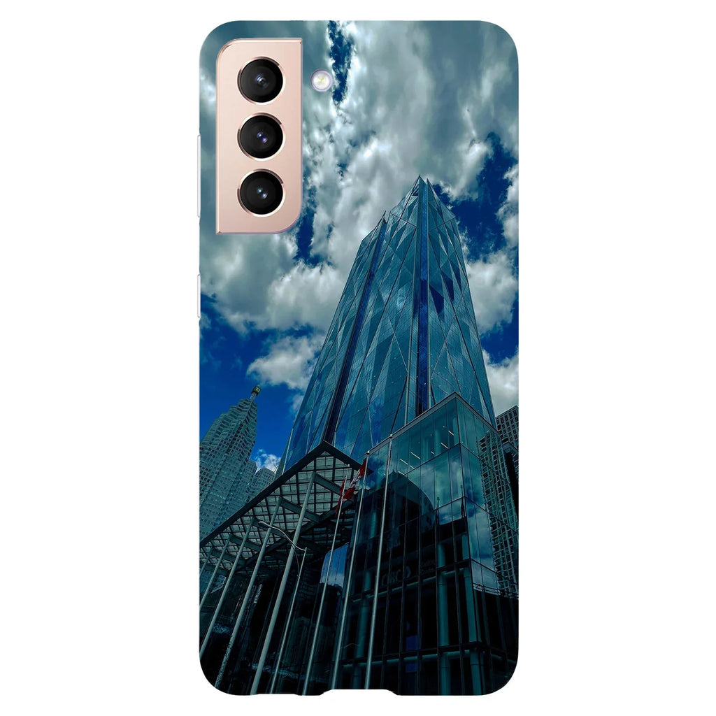 Husa compatibila cu Samsung Galaxy S22 model Glass City, Silicon, TPU, Viceversa - Viceversa