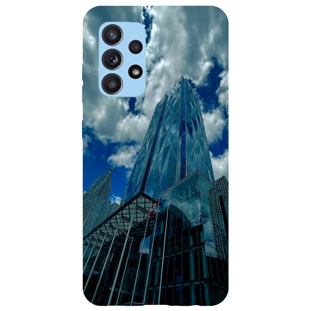 Husa compatibila cu Samsung Galaxy A53 5G model Glass City, Silicon, TPU, Viceversa - Viceversa