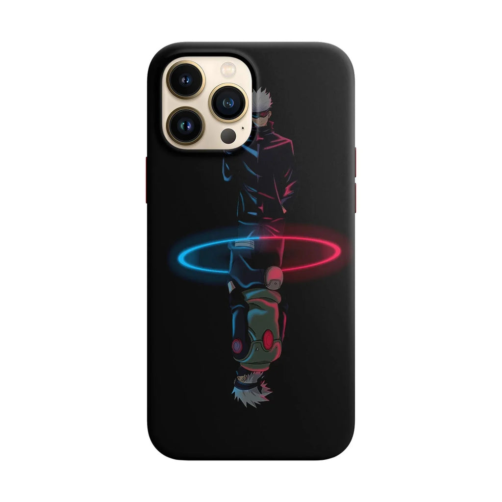 Husa compatibila cu Apple iPhone 11 Pro model Gojo x Kakashi Neon, Silicon, TPU, Viceversa - Viceversa