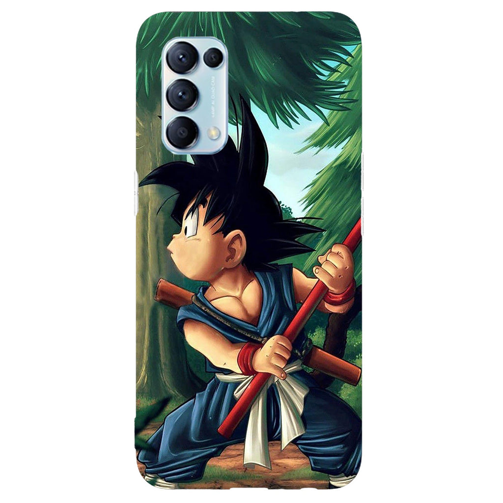 Husa compatibila cu Oppo Reno 5 4G model Goku Dragon Ball Z, Silicon, TPU, Viceversa