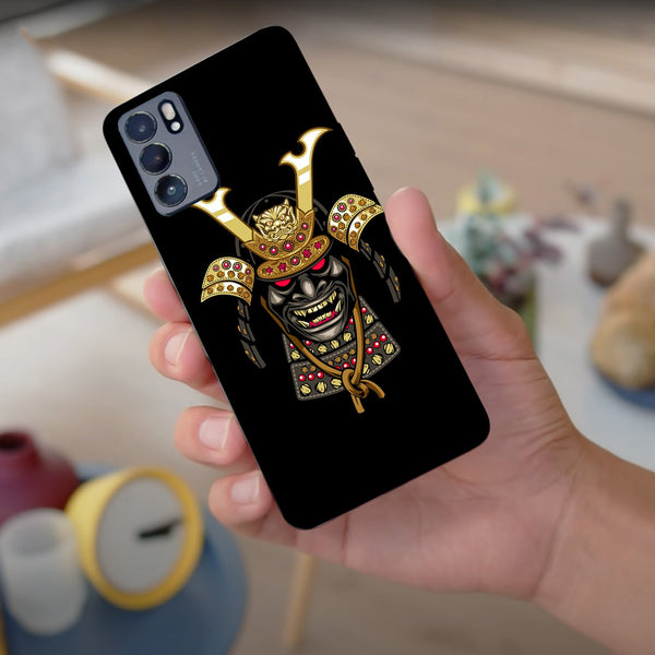 Husa compatibila cu Oppo Reno 5 4G model Gold Samurai, Silicon, TPU, Viceversa