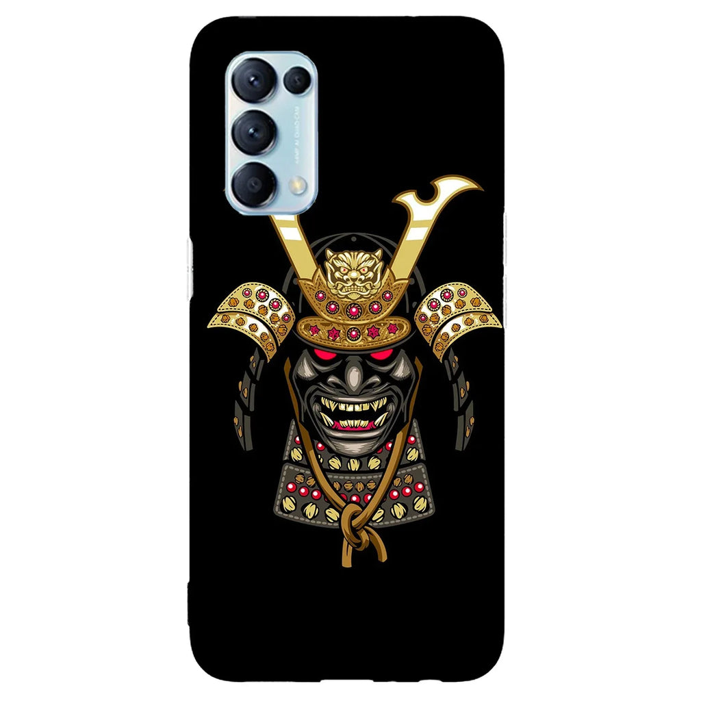 Husa compatibila cu Oppo Reno 4 5G model Gold Samurai, Silicon, TPU, Viceversa - Viceversa