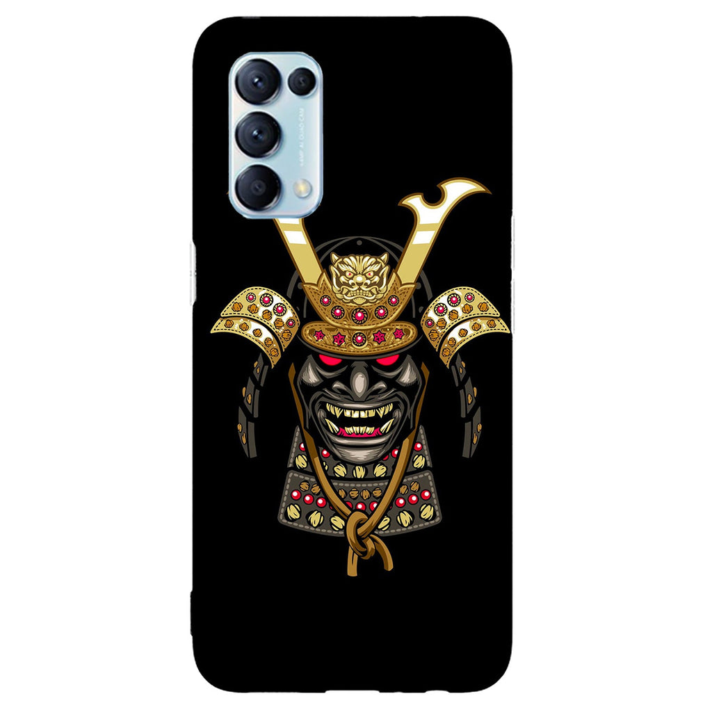 Husa compatibila cu Oppo Reno 5 4G model Gold Samurai, Silicon, TPU, Viceversa