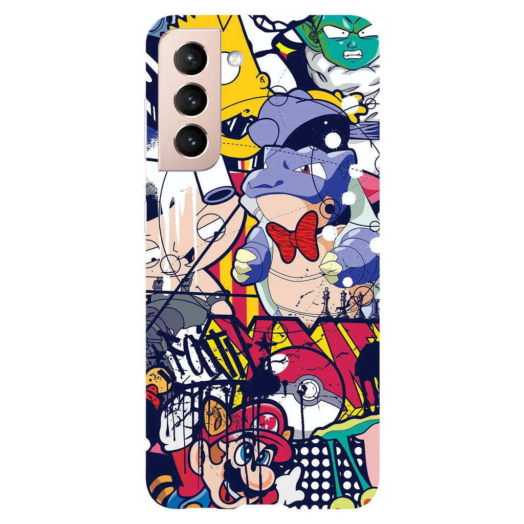 Husa Samsung Galaxy S21 model Graffiti Cartoons, Silicon, TPU, Viceversa - Viceversa