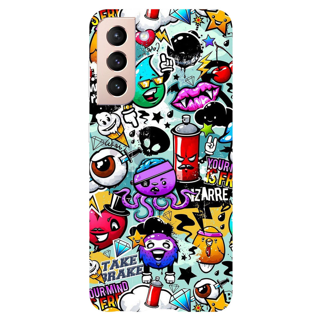 Husa Samsung Galaxy S21 FE model Graffity, Silicon, TPU, Viceversa