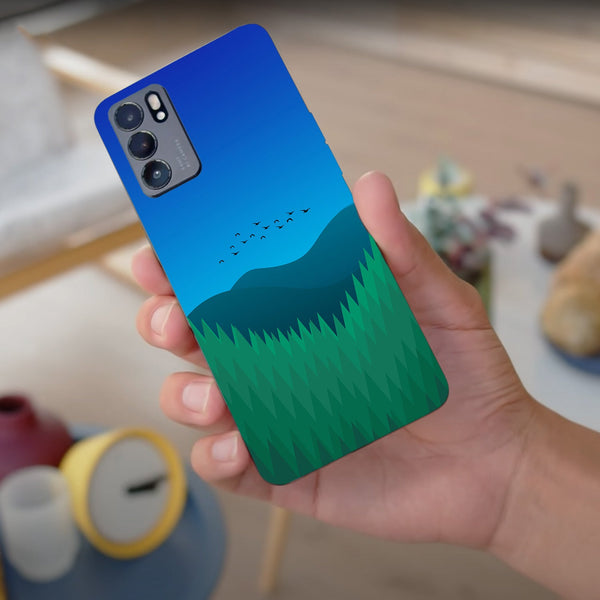 Husa compatibila cu Oppo Reno 5 4G model Grasslands, Silicon, TPU, Viceversa