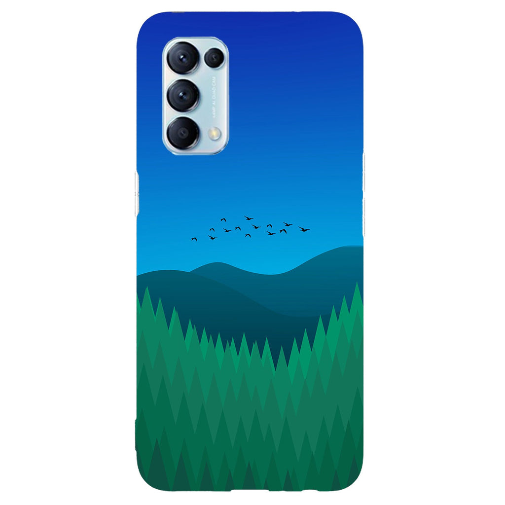 Husa compatibila cu Oppo Reno 5 4G model Grasslands, Silicon, TPU, Viceversa