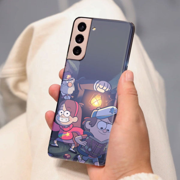 Husa compatibila cu Samsung Galaxy S21 FE model Gravity Falls, Silicon, TPU, Viceversa