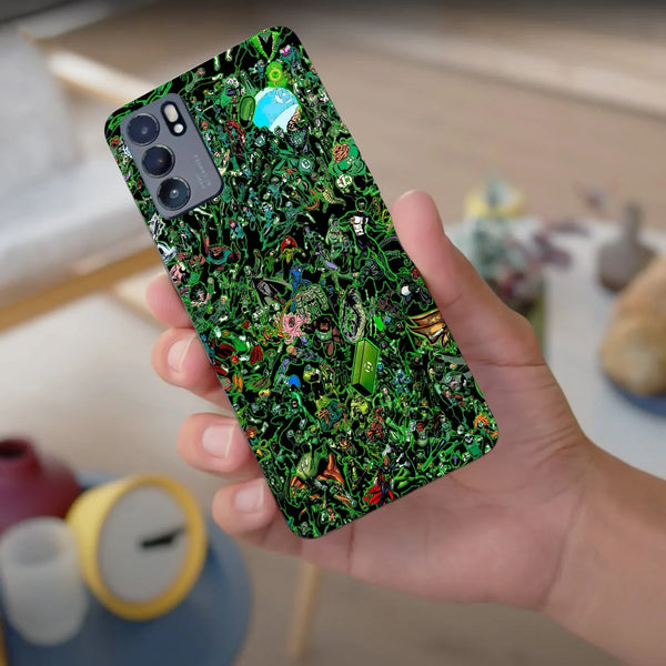 Husa compatibila cu Oppo Find X3 model Green Lanters, Silicon, TPU, Viceversa - Viceversa