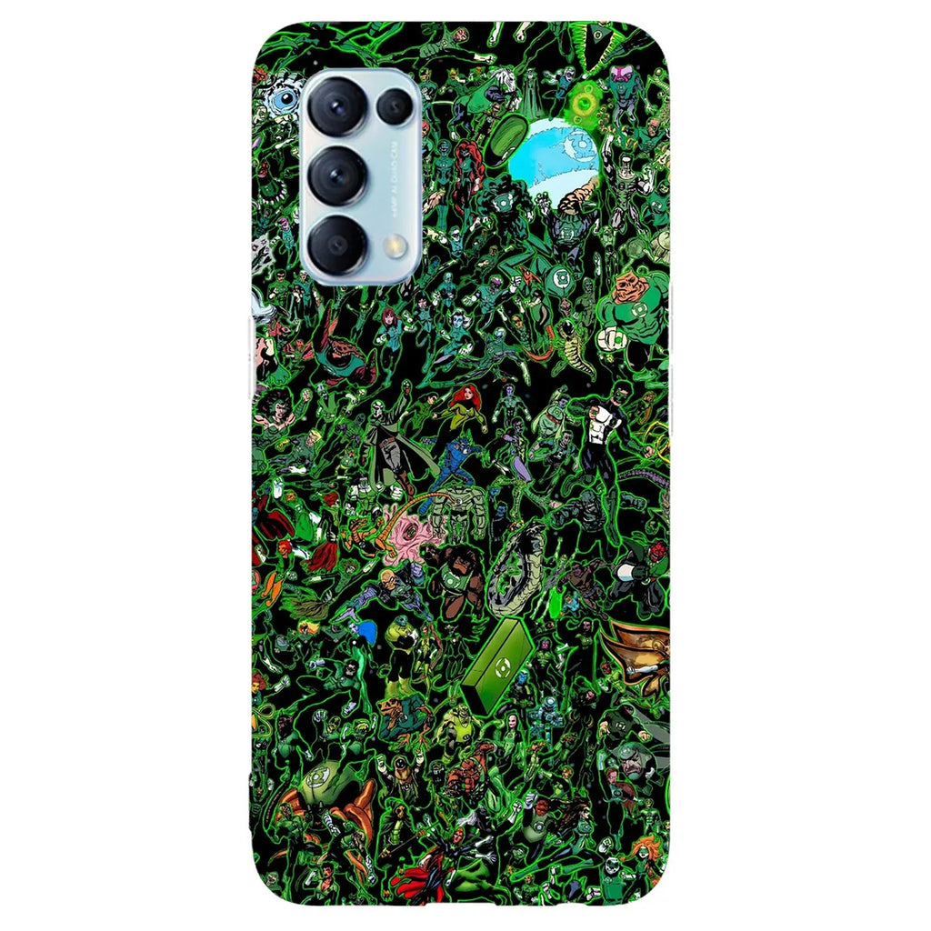 Husa compatibila cu Oppo A52 model Green Lanters, Silicon, TPU, Viceversa - Viceversa