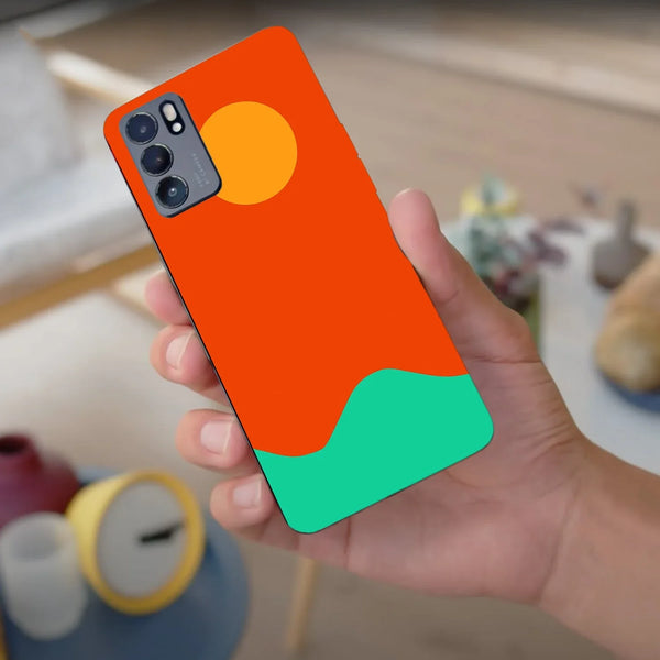 Husa compatibila cu Oppo Find X3 model Green Sea, Silicon, TPU, Viceversa - Viceversa