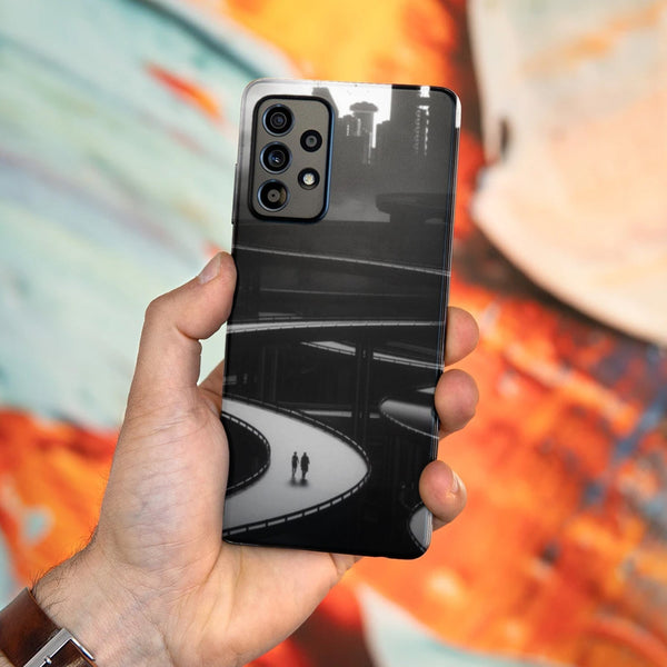 Husa compatibila cu Samsung Galaxy A73 5G model Grey Future, Silicon, TPU, Viceversa