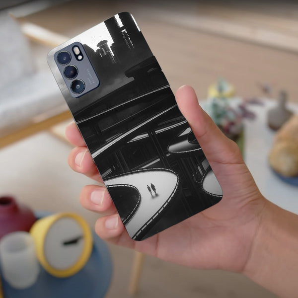 Husa compatibila cu Oppo Reno 5 4G model Grey Future, Silicon, TPU, Viceversa