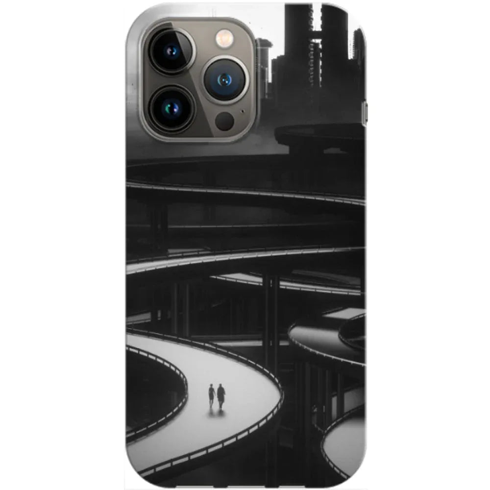 Husa compatibila cu Apple iPhone 14 Pro model Grey Future, Silicon, TPU, Viceversa - Viceversa
