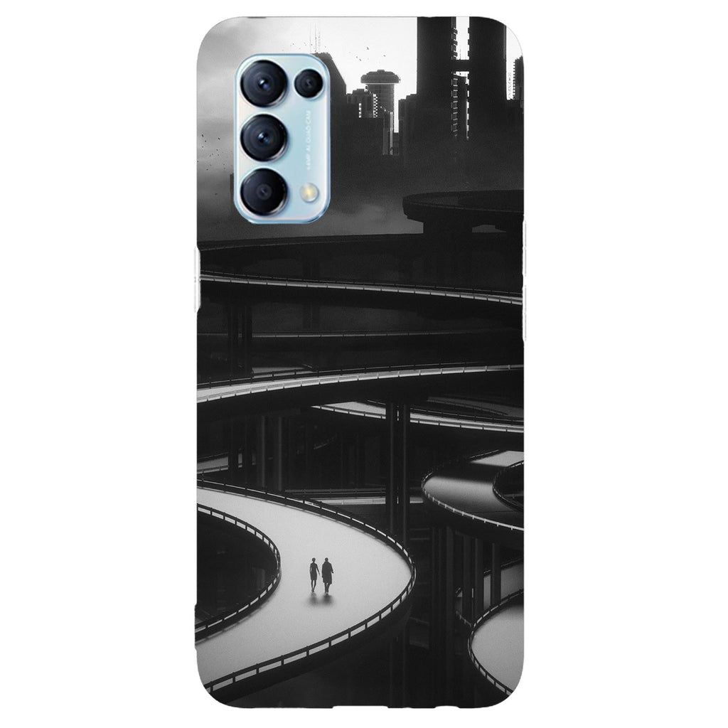 Husa compatibila cu Oppo Reno 5 4G model Grey Future, Silicon, TPU, Viceversa