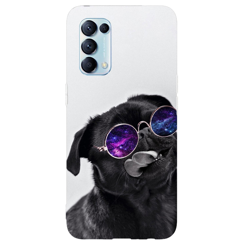 Husa compatibila cu Oppo Reno 5 4G model Happy Dogo, Silicon, TPU, Viceversa