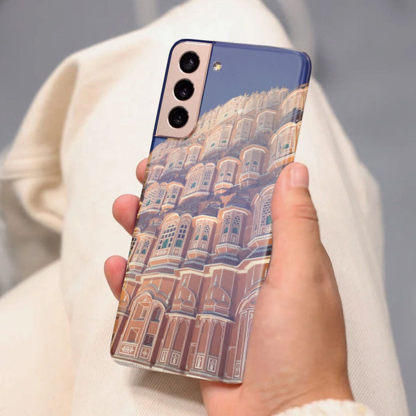 Husa compatibila cu Samsung Galaxy S21 FE model Hawa Mahal Jaipur, Silicon, TPU, Viceversa