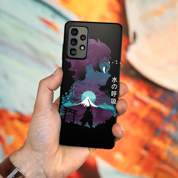 Husa compatibila cu Samsung Galaxy A73 5G model Hero Tanjiro, Silicon, TPU, Viceversa