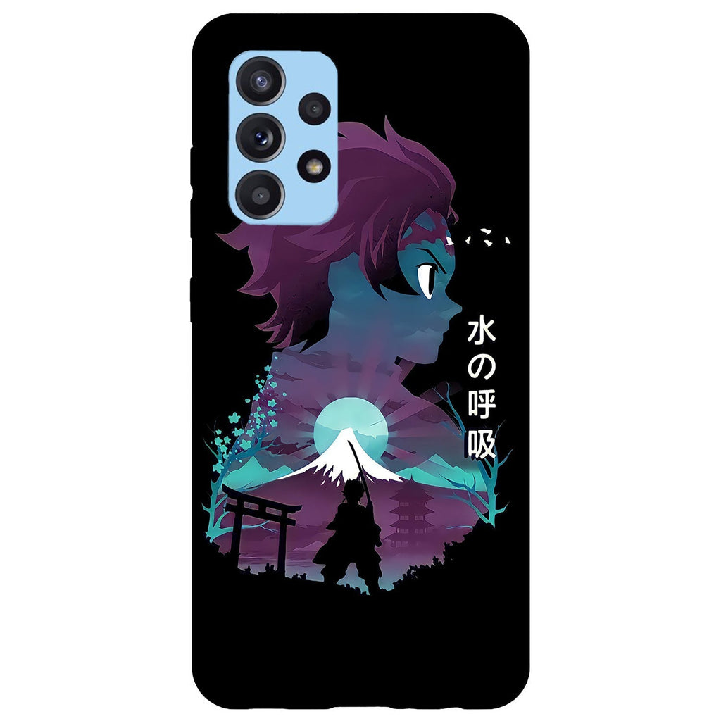 Husa compatibila cu Samsung Galaxy A73 5G model Hero Tanjiro, Silicon, TPU, Viceversa