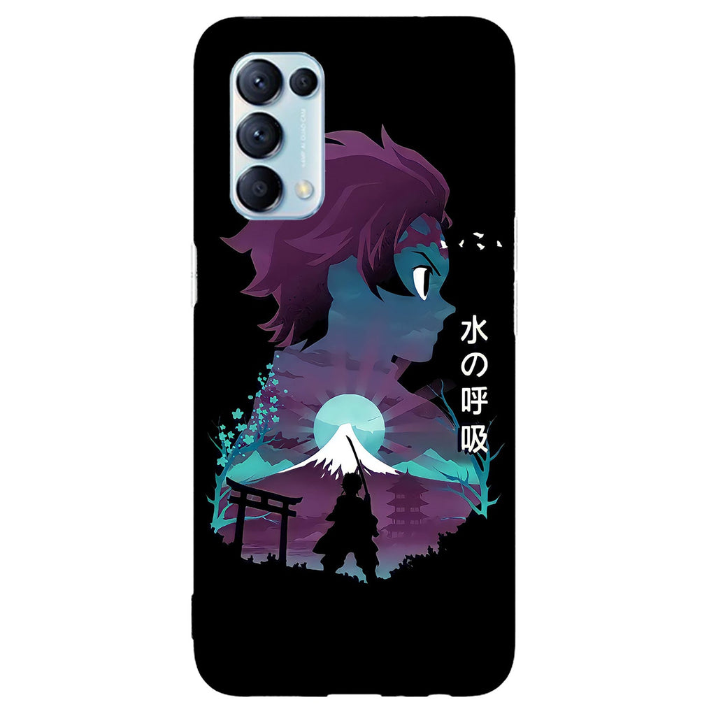 Husa compatibila cu Oppo Reno 5 4G model Hero Tanjiro, Silicon, TPU, Viceversa