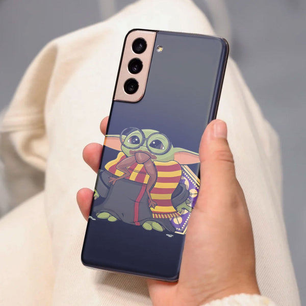 Husa compatibila cu Samsung Galaxy S21 FE model Hogwarts Baby Yoda, Silicon, TPU, Viceversa