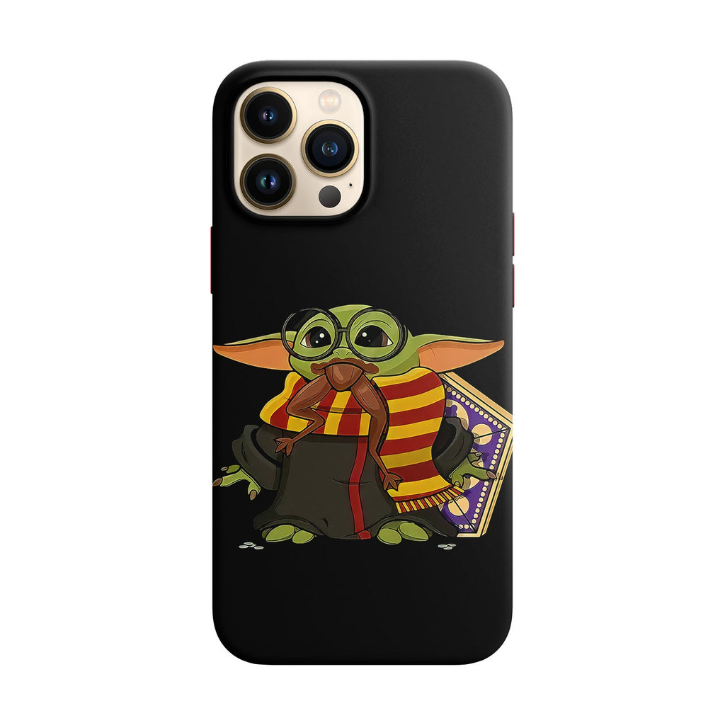 Husa compatibila cu Apple iPhone 11 model Hogwarts Baby Yoda,Silicon, Tpu, Viceversa