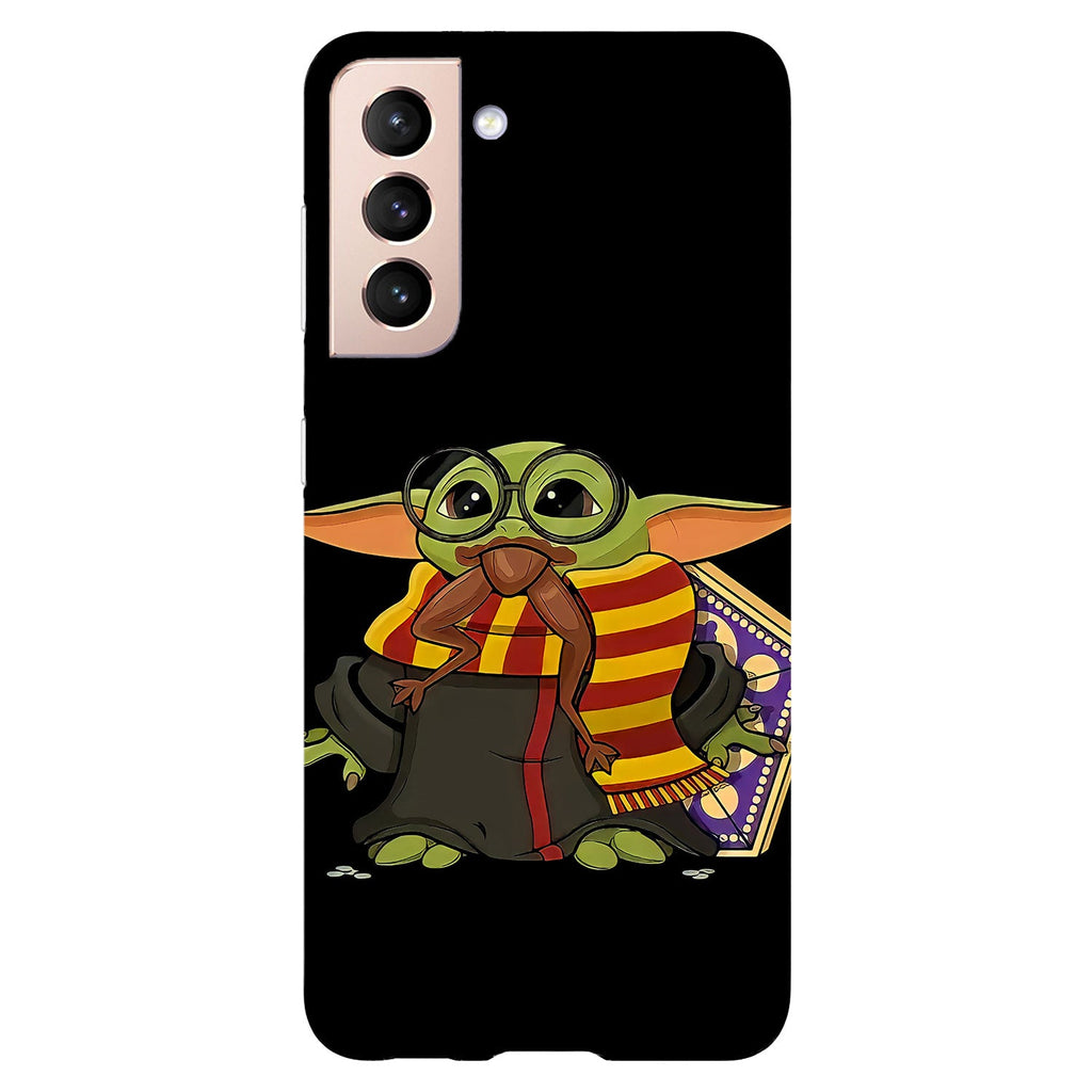 Husa compatibila cu Samsung Galaxy S21 FE model Hogwarts Baby Yoda, Silicon, TPU, Viceversa