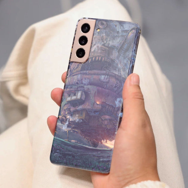 Husa compatibila cu Samsung Galaxy S21 FE model Howl's Moving Castle Anime, Silicon, TPU, Viceversa