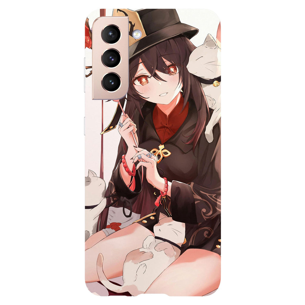 Husa Samsung Galaxy S21 FE model Hu Tao Genshin Impact, Silicon, TPU, Viceversa