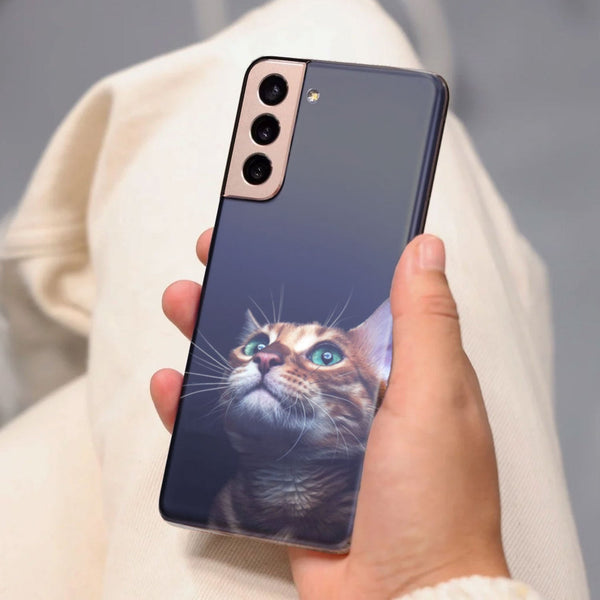 Husa compatibila cu Samsung Galaxy S21 FE model I am Cat, Silicon, TPU, Viceversa