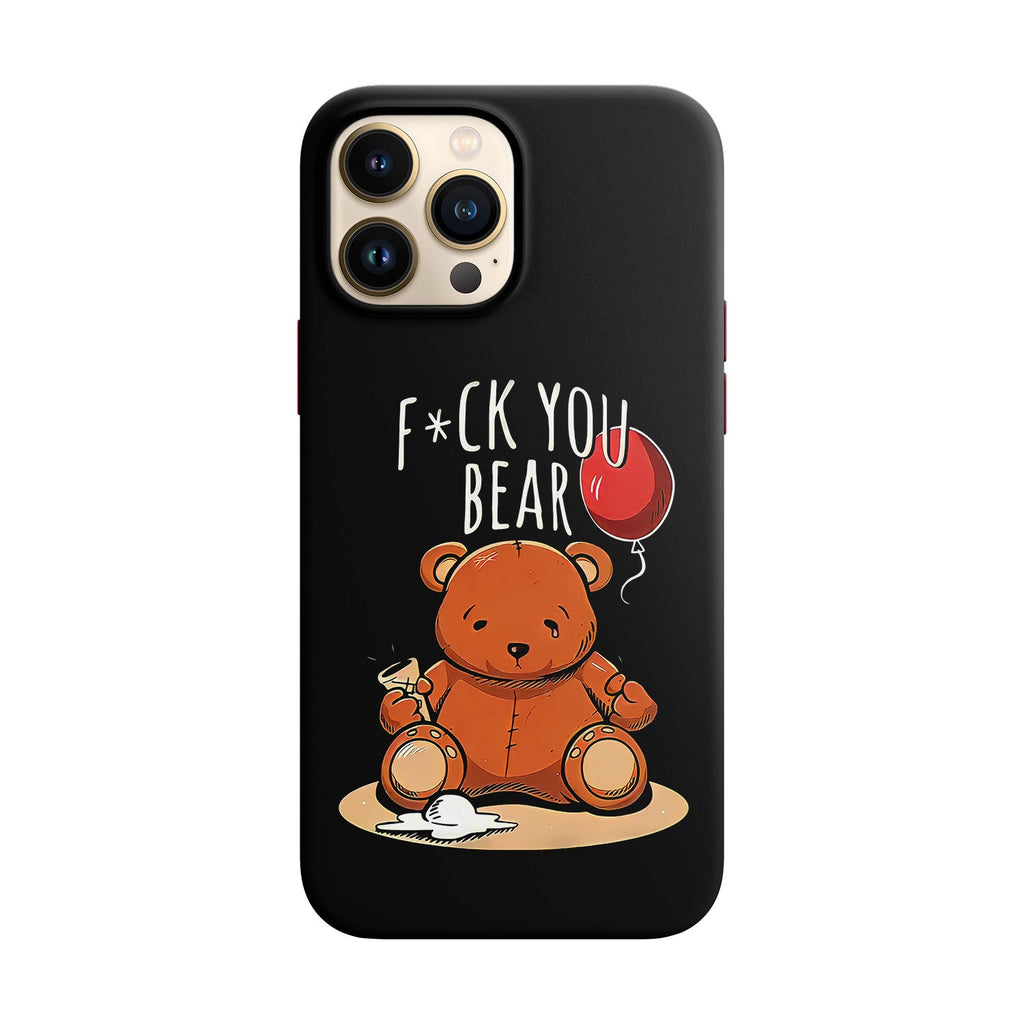 Husa compatibila cu Apple iPhone 13 model I hate bears,Silicon, Tpu, Viceversa